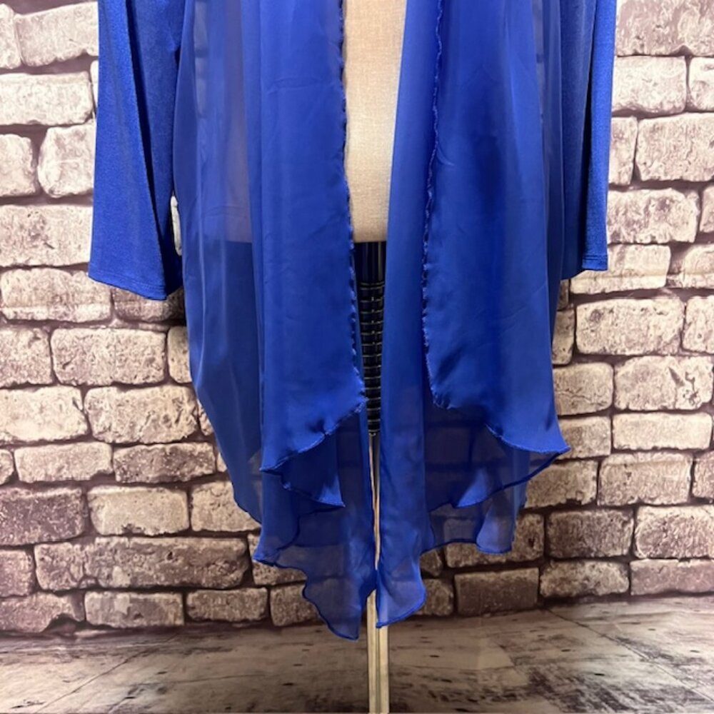 Chico's Travelers NWT Blue No Close Jacket Size XL - Picture 3 of 9